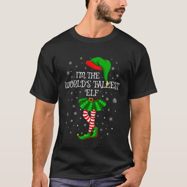 World's Tallest Elf Christmas Family Group Women G T-Shirt (Vorderseite)