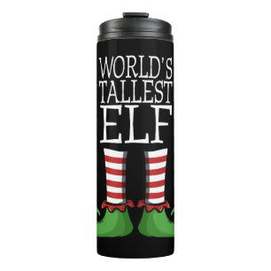 Worlds Tallest Elf Weihnachtskostüme Design Thermosbecher