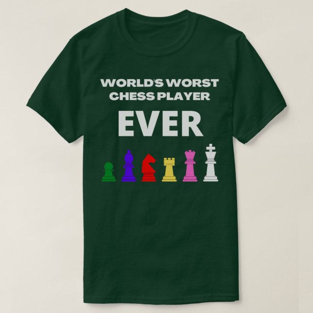 Worlds worst chess player ever  T-Shirt (Design vorne)