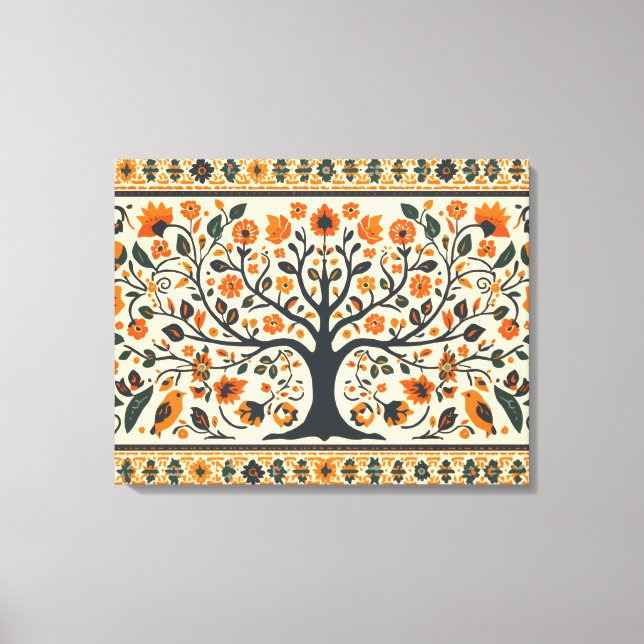 WorldWide Famous Madhubani Art Leinwanddruck (Vorderseite)