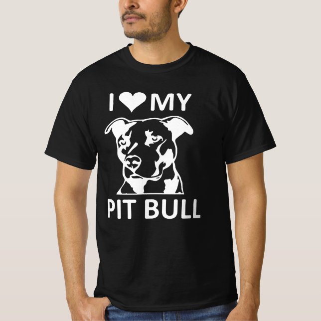 Worldwide I Liebe Pitbull T-Shirt (Vorderseite)