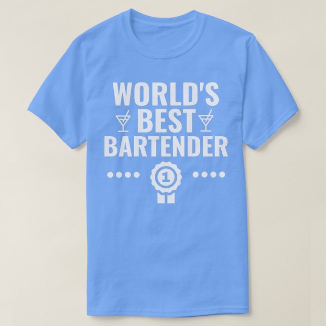 Worldx27s Bester Barkeeper Funny Bartending Cockta T-Shirt (Design vorne)