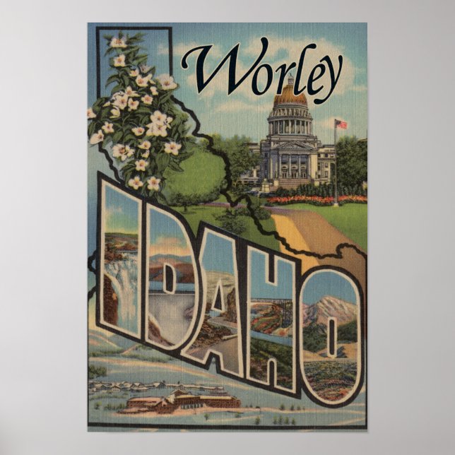 Worley, IdahoLarge Letter ScenesWorley, ID Poster (Vorne)