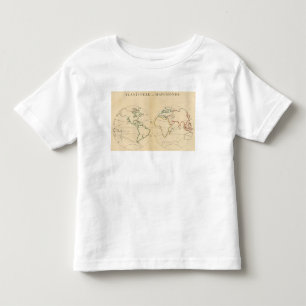 Worlp Karte mit 5 Zonen Kleinkind T-shirt