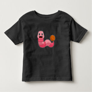 Worm Basketball-Spieler Basketball Kleinkind T-shirt