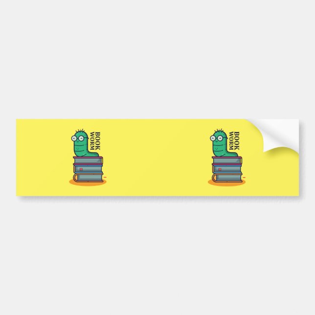 Worm buchen autoaufkleber (Vorne)