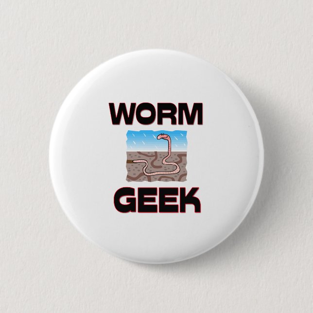 Worm Geek Button (Vorderseite)
