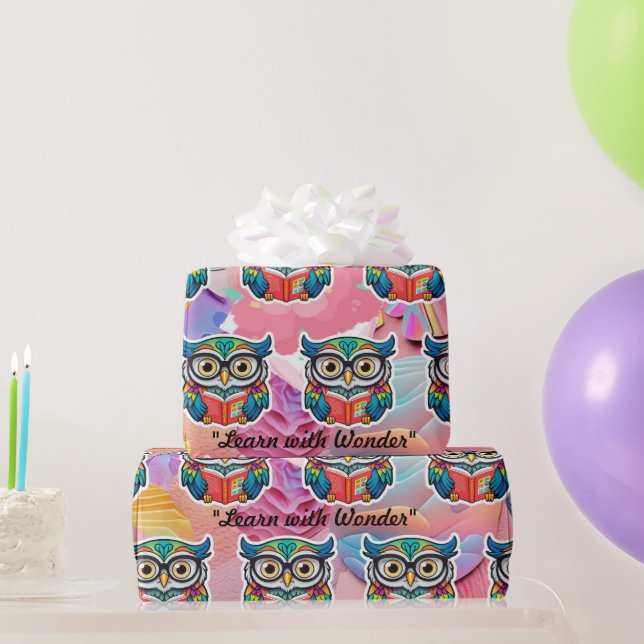 "Worm Wisdom buchen" Geschenkpapier (Partygeschenke)