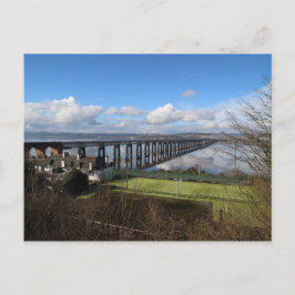 Wormit und die Tay-Eisenbahnbrücke Postkarte