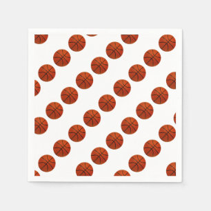 Worn Orange Basketball Serviette