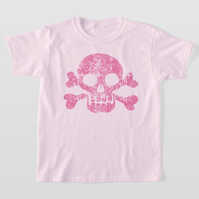 Worn Out Skull and Crossbones T-Shirt (Ablage )