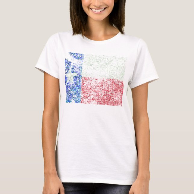 Worn Texas Flag T-Shirt (Vorderseite)