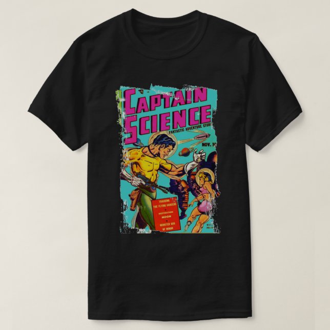 Worout Captain Science Comic Buchcover Brazilien T-Shirt (Design vorne)