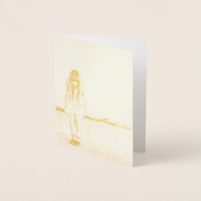 Worried Girl Folienkarte (Vorderseite)