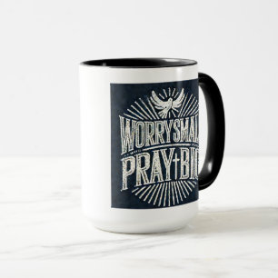 Worry Small Pray Big 15oz Faith-Inspirierte Tasse