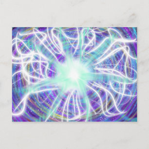 Worship Art Aqua White Blue Lila Oct 2017 ESSL Postkarte