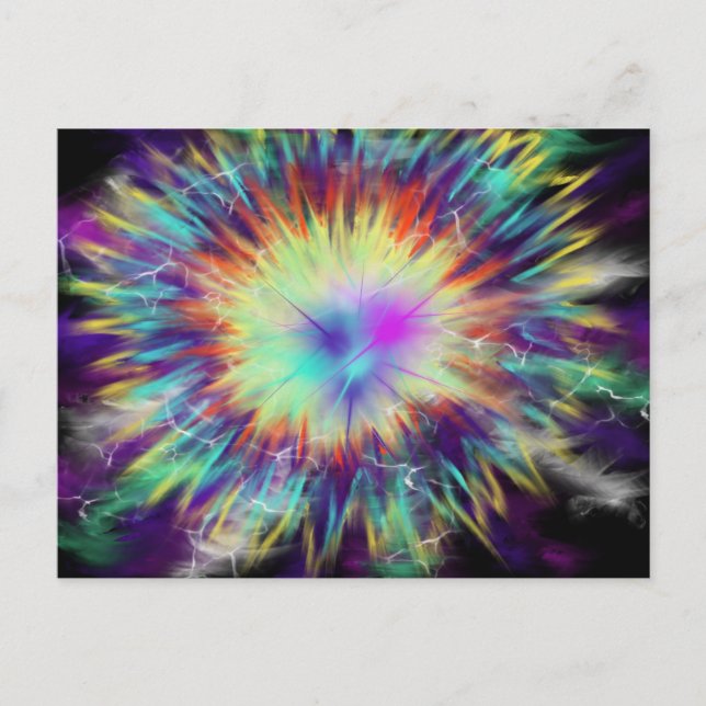 Worship Art Pink Aqua Blau Gelb 20. Oktober 17 ESS Postkarte (Vorderseite)