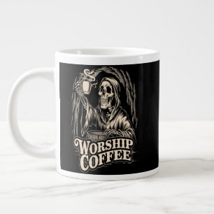 Worship Coffee Skeleton Jumbo-Tasse