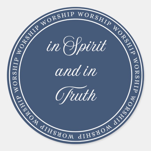 Worship - Flush Seal Runder Aufkleber (Vorderseite)