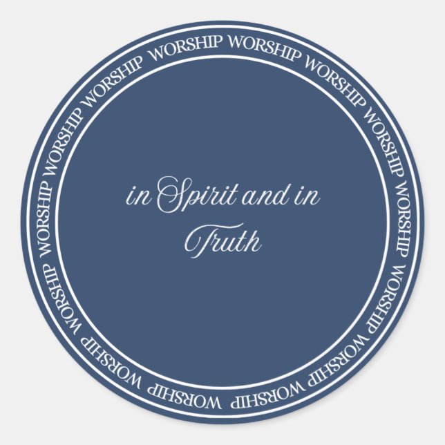 Worship - Flush-Siegel Runder Aufkleber (Vorderseite)