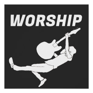 Worship Guitarist Poster