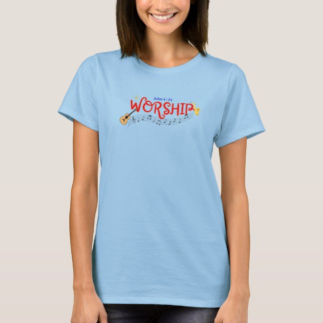 Worship ( John 4 : 24 ) Women's TShirt (Vorderseite)