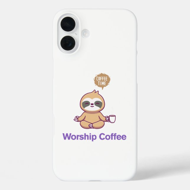 Worship-Kaffee - iPhone 16 Design Case-Mate iPhone Hülle (Rückseite)