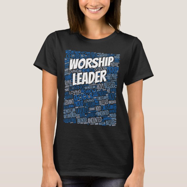 Worship Leader Musician Tribute Christianity T-Shirt (Vorderseite)