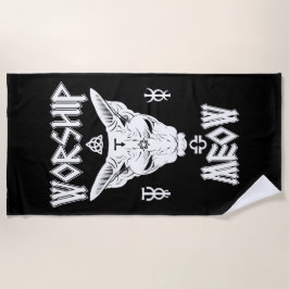 Worship Meow Strandtuch