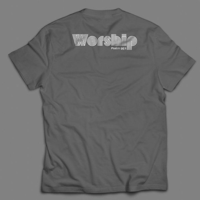 Worship Retro Moderne Inspiration-Schrift T-Shirt (Von Creator hochgeladen)