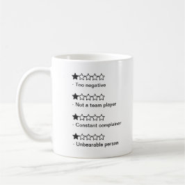Worst Co-Worker 2024 inkl. Ratings Kaffeetasse