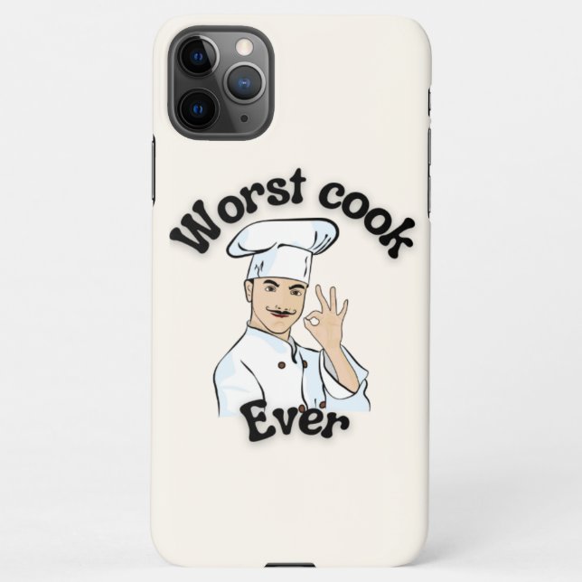 Worst Cook iPhone Hülle (Rückseite)