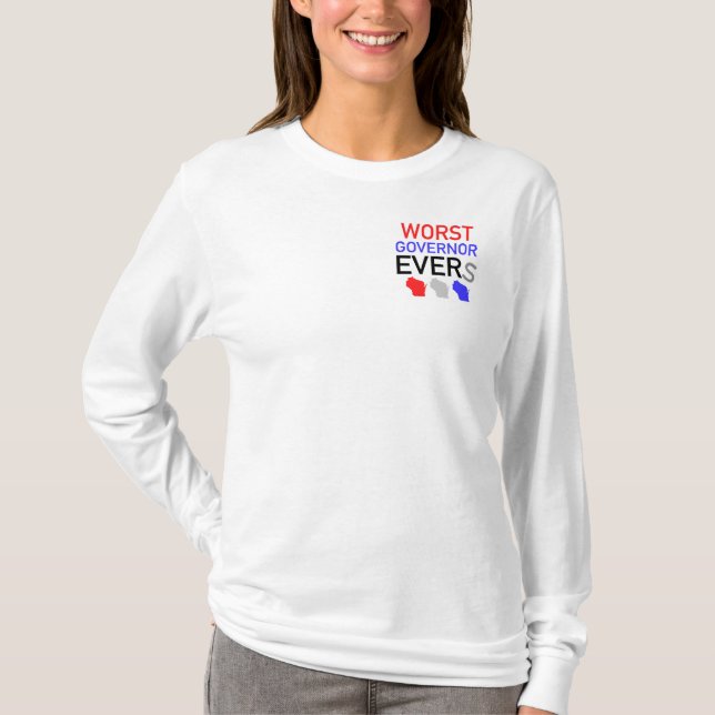 Worst Governor Evers - Women's Long Sleeve T T-Shirt (Vorderseite)