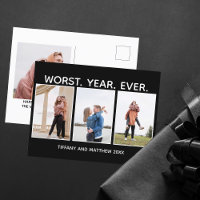 Worst Year Ever Funny Christmas Foto Dunkler Spaß