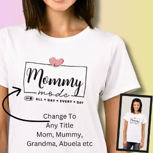 Wort ändern, Mama Mama Mama Oma Liebe Herzmodus T-Shirt