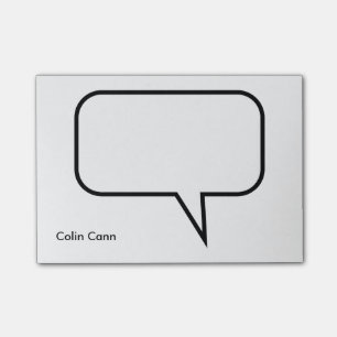 Wort-Ballon-Gewohnheits-Text Post-it Klebezettel