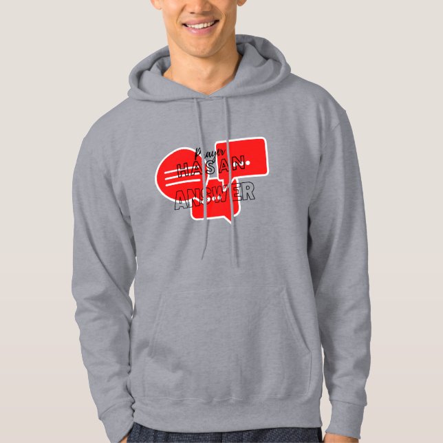 Wort Beten mit fetten Worten Hoodie (Vorderseite)