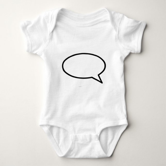 Wort-Blasen-Recht-Transport die MUSEUM Zazzle Baby Strampler (Vorderseite)
