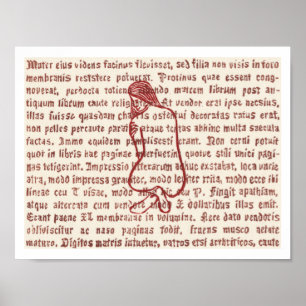 Wort Buntglas 1 Poster