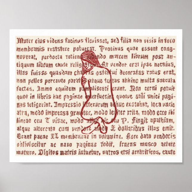 Wort-Buntglas 1 Poster (Vorne)