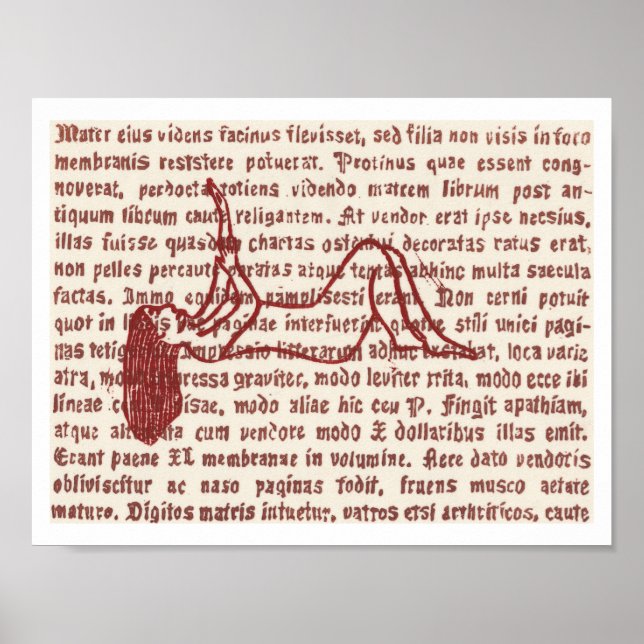 Wort-Buntglas 3 Poster (Vorne)