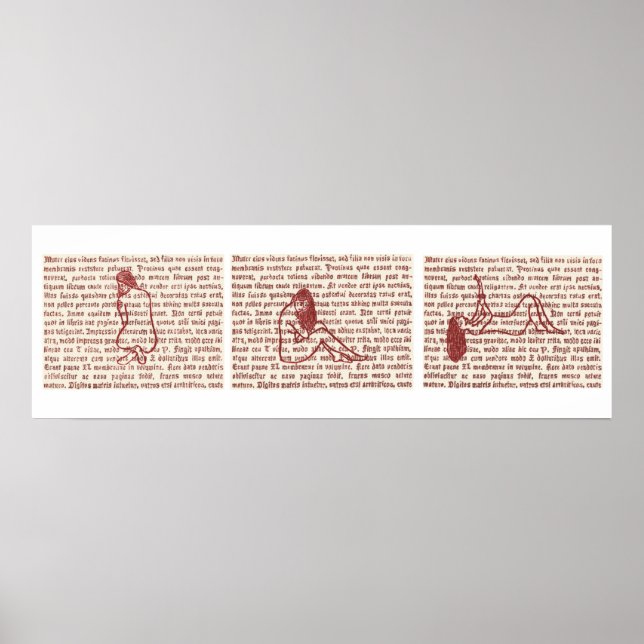 Wort-Buntglas Poster (Vorne)