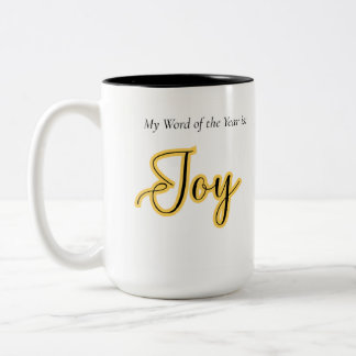 Wort des Jahres - Freude Zweifarbige Tasse