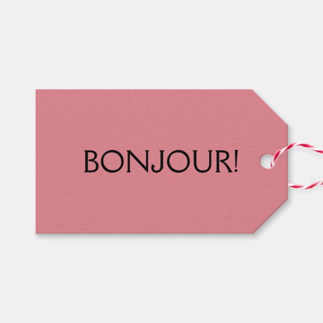 Wort Geschenkanhänger (Vorderseite (Horizontal))