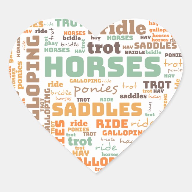 WORT HORSE STICKER (Vorderseite)
