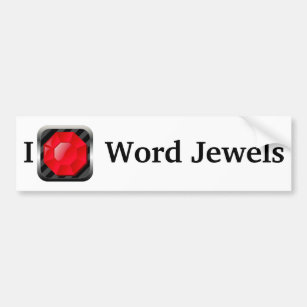 Wort Jewels Ikonen-Autoaufkleber Autoaufkleber