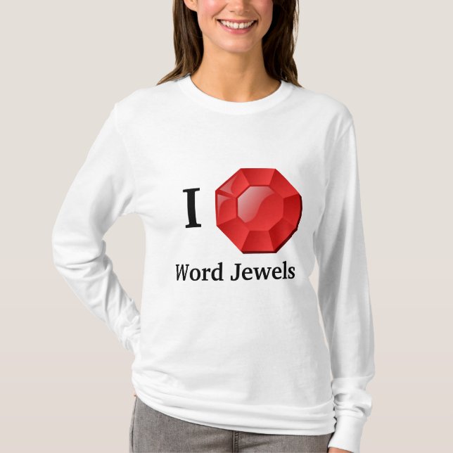 Wort Jewels T - Shirt (Vorderseite)