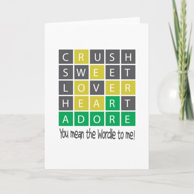 Wort Karte (Vorderseite)