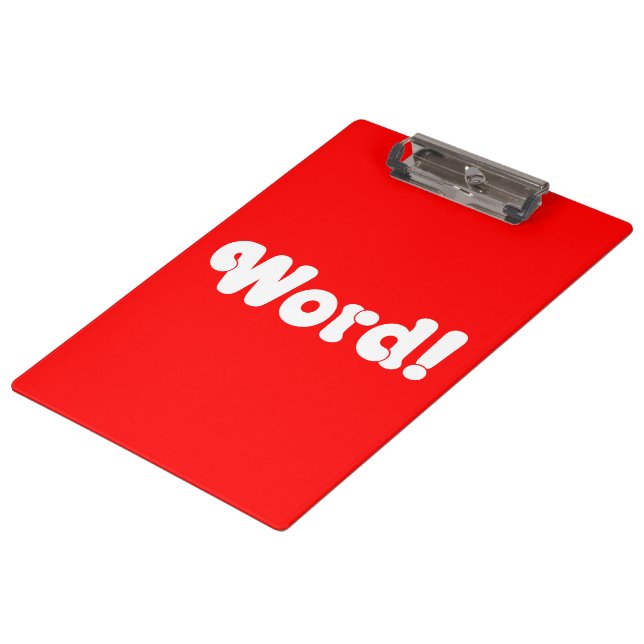 Wort! Klemmbrett (Schrägansicht)