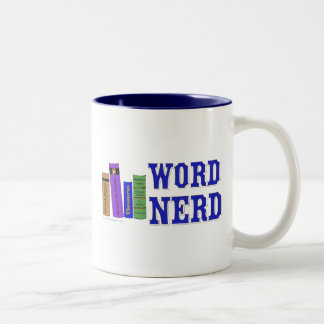 Wort-Nerd Zweifarbige Tasse